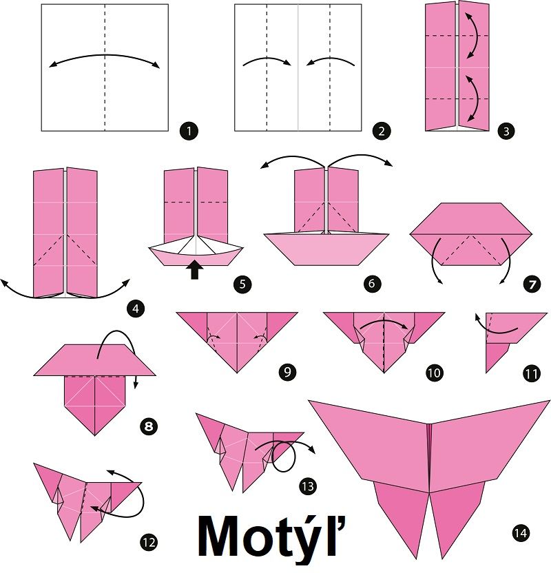 origami motyl 